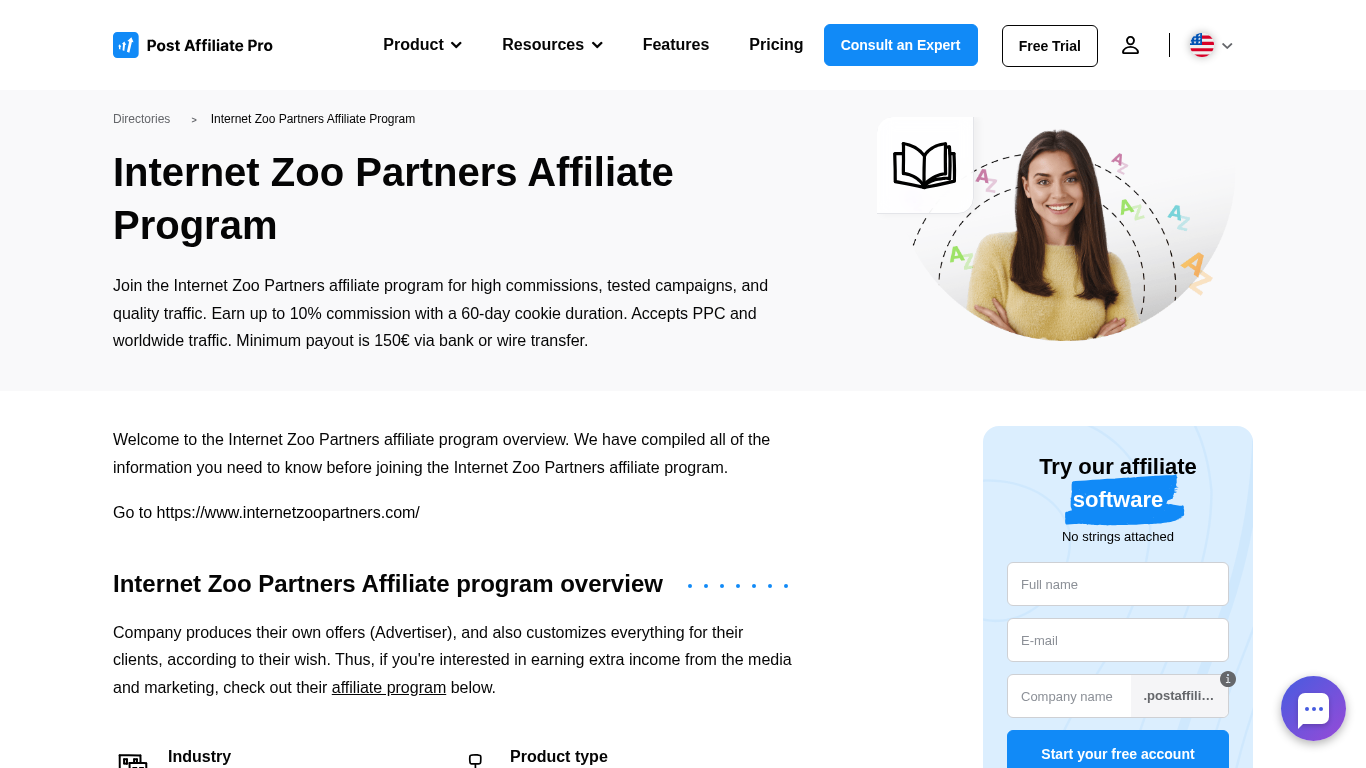 Internet Zoo Partners Affiliate Program