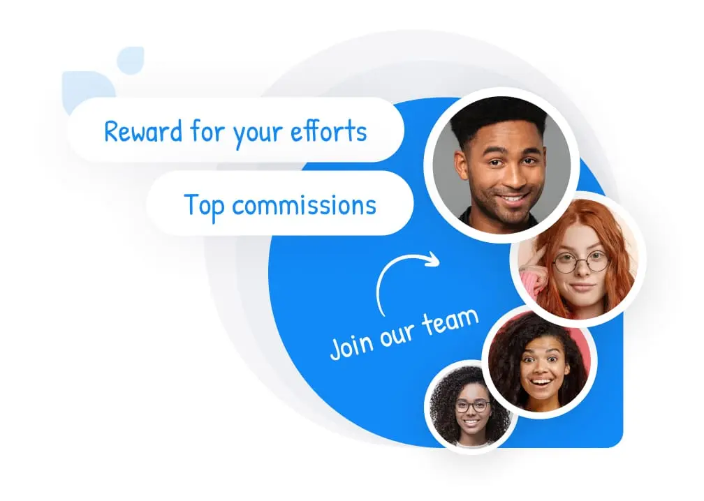 An infographic showcasing the areas Post Affiliate Pro can help you with, such as identifying the audience, creating commission structures, and more.